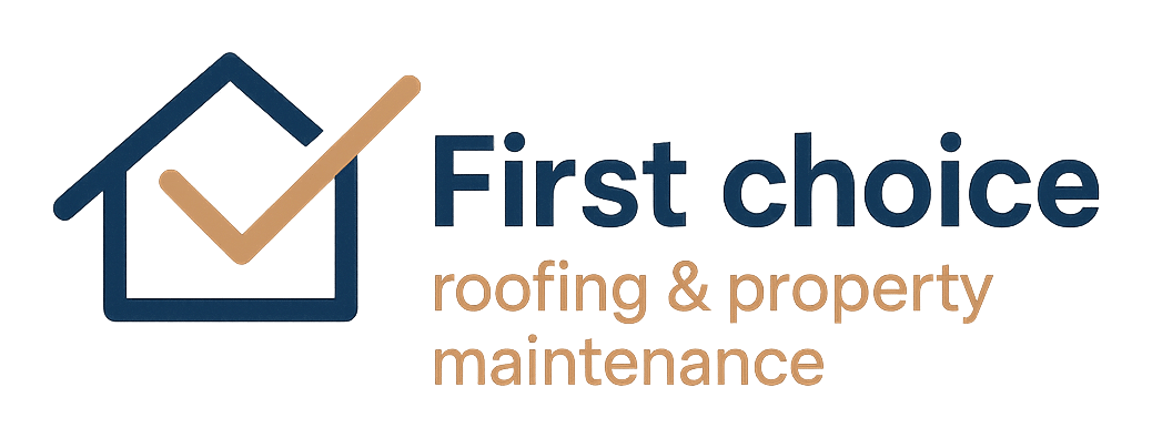 first choice roofing & property maintenance logo upscaled transparent margin 0pct